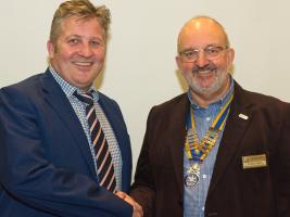 Rodney Reed welcomes James Corrigan, the Seaford Town Clerk